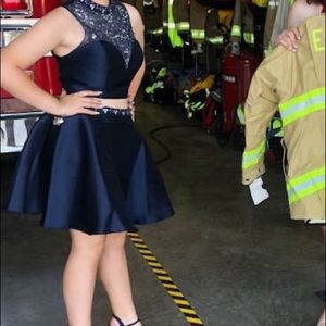 Navy blue homecoming dress